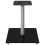 Soportes de altavoces 2 uds vidrio templado plata negro 1 pilar de vidaXL, Soportes para altavoces - Ref: Foro24-51813, Preci...