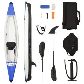 Kayak inflable poliéster azul 375x72x31 cm de vidaXL, Kayaks - Ref: Foro24-93433, Precio: 364,10 €, Descuento: %