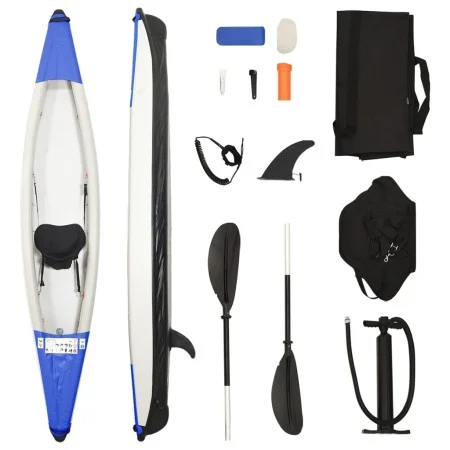 Kayak inflable poliéster azul 375x72x31 cm de vidaXL, Kayaks - Ref: Foro24-93433, Precio: 364,10 €, Descuento: %