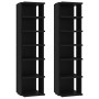 Muebles zapateros 2 uds negro 27,5x27x102 cm en Zapateros y organizadores de calzado | Comprar online en Foru.es