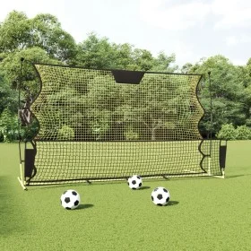 Black and yellow polyester soccer rebound net 183x85x120cm by vidaXL, soccer goals - Ref: Foro24-93760, Price: 70,70 €, Disco...