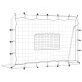 Red de rebote de fútbol acero y PE blanco y negro 184x61x123 cm de vidaXL, Porterías de fútbol - Ref: Foro24-93735, Precio: 7...