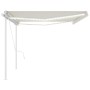 Toldo automático con LED y sensor de viento crema 5x3,5 m de vidaXL, Toldos - Ref: Foro24-3070072, Precio: 786,06 €, Descuent...