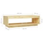 Mesa de centro de madera maciza de pino 110x50x33,5 cm en Mesas de centro | Comprar online en Foru.es