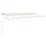 Toldo automático con LED y sensor de viento crema 5x3,5 m de vidaXL, Toldos - Ref: Foro24-3070072, Precio: 786,06 €, Descuent...