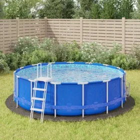Hellgrauer Geotextil-Poolbodenteppich aus Polyester, Ø428 cm von vidaXL, Poolabdeckungen - Ref: Foro24-94227, Preis: 69,71 €,...