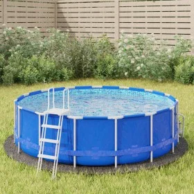 Hellgrauer Geotextil-Poolbodenteppich aus Polyester, Ø306 cm von vidaXL, Poolabdeckungen - Ref: Foro24-94224, Preis: 48,84 €,...