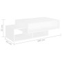 Mesa de centro madera contrachapada blanco 105x55x32 cm en Mesas de centro | Comprar online en Foru.es