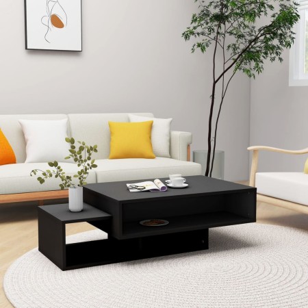 Mesa de centro madera ingeniería negra 105x55x32 cm en Mesas de centro | Comprar online en Foru.es