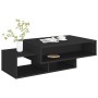 Mesa de centro madera ingeniería negra 105x55x32 cm en Mesas de centro | Comprar online en Foru.es