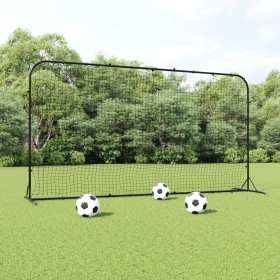 Red de rebote de fútbol HDPE negrp 366x90x183 cm de vidaXL, Porterías de fútbol - Ref: Foro24-93762, Precio: 161,98 €, Descue...