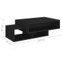 Mesa de centro madera ingeniería negra 105x55x32 cm en Mesas de centro | Comprar online en Foru.es