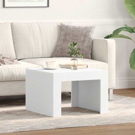 Mesa de centro madera contrachapada blanco 50x50x35 cm en Mesas de centro | Comprar online en Foru.es