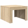 Mesa de centro de madera contrachapada color roble 50x50x35 cm en Mesas de centro | Comprar online en Foru.es