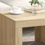 Mesa de centro de madera contrachapada color roble 50x50x35 cm en Mesas de centro | Comprar online en Foru.es