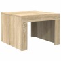 Mesa de centro de madera contrachapada color roble 50x50x35 cm en Mesas de centro | Comprar online en Foru.es