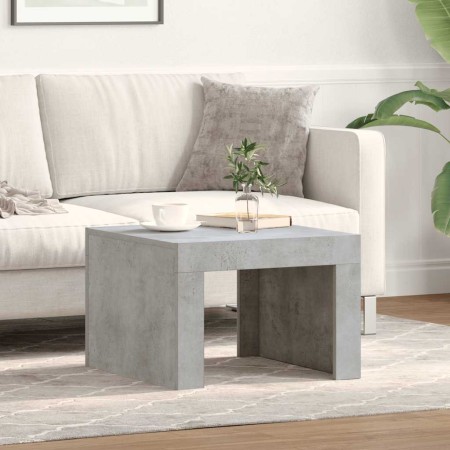 Mesa de centro madera contrachapada gris hormigón 50x50x35 cm en Mesas de centro | Comprar online en Foru.es
