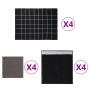 Juego de paños 12 unidades algodón negro y gris de vidaXL, Toallas - Ref: Foro24-136294, Precio: 25,42 €, Descuento: %