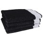 Juego de paños 12 unidades algodón negro y gris de vidaXL, Toallas - Ref: Foro24-136294, Precio: 25,42 €, Descuento: %