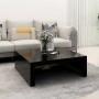 Mesa de centro madera contrachapada negro 100x100x35 cm en Mesas de centro | Comprar online en Foru.es