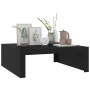 Mesa de centro madera contrachapada negro 100x100x35 cm en Mesas de centro | Comprar online en Foru.es