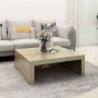 Mesa de centro madera contrachapada roble Sonoma 100x100x35 cm en Mesas de centro | Comprar online en Foru.es