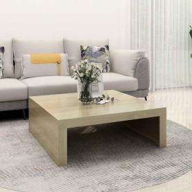Mesa de centro madera contrachapada roble Sonoma 100x100x35 cm en Mesas de centro | Comprar online en Foru.es