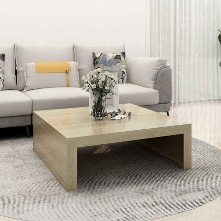 Mesa de centro madera contrachapada roble Sonoma 100x100x35 cm en Mesas de centro | Comprar online en Foru.es