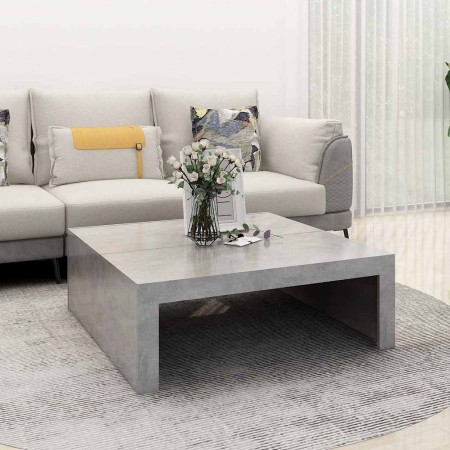 Mesa de centro madera de ingeniería gris hormigón 100x100x35 cm en Mesas de centro | Comprar online en Foru.es
