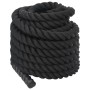 Cuerda de batalla poliéster negro 15 m 11 kg de vidaXL, Accesorios de máquinas de cardio - Ref: Foro24-94268, Precio: 71,73 €...
