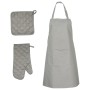 Set de paños manoplas horno y agarradores 15 pzas algodón gris de vidaXL, Toallas - Ref: Foro24-136297, Precio: 40,04 €, Desc...