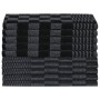Juego de paños 20 unidades algodón negro y gris de vidaXL, Toallas - Ref: Foro24-136286, Precio: 41,48 €, Descuento: %