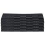 Juego de paños 20 unidades algodón negro y gris de vidaXL, Toallas - Ref: Foro24-136286, Precio: 41,48 €, Descuento: %
