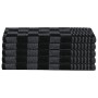 Juego de paños 20 unidades algodón negro y gris de vidaXL, Toallas - Ref: Foro24-136286, Precio: 41,48 €, Descuento: %