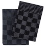 Juego de paños 20 unidades algodón negro y gris de vidaXL, Toallas - Ref: Foro24-136286, Precio: 41,48 €, Descuento: %