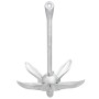 Ancla plegable hierro maleable plateado 8 kg de vidaXL, Anclas - Ref: Foro24-94272, Precio: 80,27 €, Descuento: %