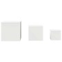 Mesas auxiliares 3 piezas de madera de ingeniería blanca en Mesas auxiliares | Comprar online en Foru.es