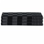 Set de paños manoplas horno agarradores 15 pzas algodón negro de vidaXL, Toallas - Ref: Foro24-136296, Precio: 43,43 €, Descu...