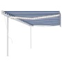 Toldo automático LED sensor de viento azul y blanco 5x3,5 m en Toldos | Comprar online en Foru.es