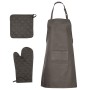 Set de paños manoplas horno agarradores 15 pzas algodón negro de vidaXL, Toallas - Ref: Foro24-136296, Precio: 43,43 €, Descu...