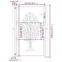 Corten steel garden gate tree design 105x130 cm by vidaXL, garden gates - Ref: Foro24-153162, Price: 193,01 €, Discount: %