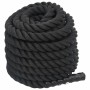 Cuerda de batalla poliéster negro 12 m 9 kg de vidaXL, Accesorios de máquinas de cardio - Ref: Foro24-94267, Precio: 62,25 €,...