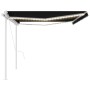 Toldo automático LED sensor de viento gris antracita 5x3,5 m de vidaXL, Toldos - Ref: Foro24-3070074, Precio: 801,48 €, Descu...
