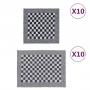 Juego de paños 20 unidades algodón azul y blanco de vidaXL, Toallas - Ref: Foro24-136289, Precio: 46,40 €, Descuento: %