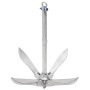 Ancla plegable con cuerda hierro maleable plateado 10 kg de vidaXL, Anclas - Ref: Foro24-94279, Precio: 115,85 €, Descuento: %