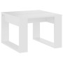 Mesa auxiliar de madera contrachapada blanco 50x50x35 cm en Mesas de centro | Comprar online en Foru.es