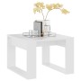 Mesa auxiliar de madera contrachapada blanco 50x50x35 cm en Mesas de centro | Comprar online en Foru.es