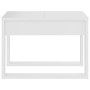 Mesa auxiliar de madera contrachapada blanco 50x50x35 cm en Mesas de centro | Comprar online en Foru.es