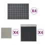 Juego de paños 12 unidades algodón gris de vidaXL, Toallas - Ref: Foro24-136295, Precio: 28,57 €, Descuento: %