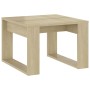 Mesa auxiliar de madera contrachapada roble Sonoma 50x50x35 cm en Mesas de centro | Comprar online en Foru.es